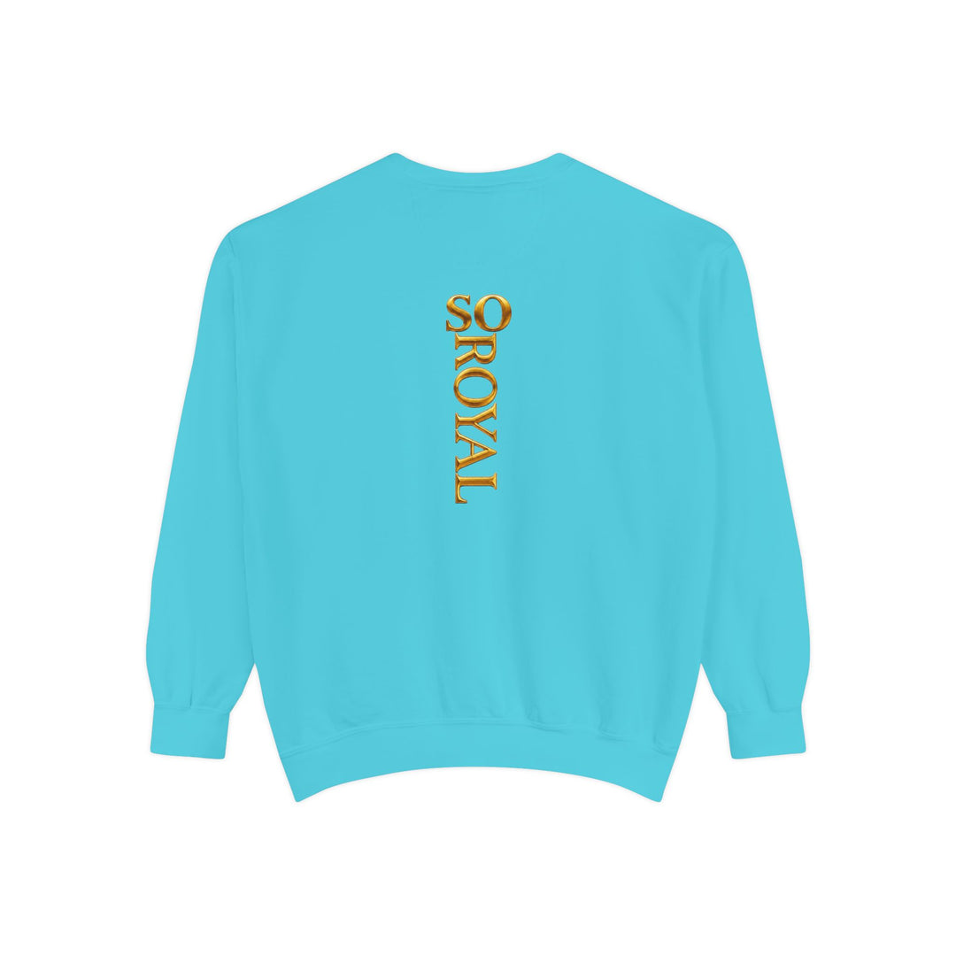 Royalty Graphic Sweatshirt — “SMARTEYWOMANS ROYALS” Gold Foil Crewneck