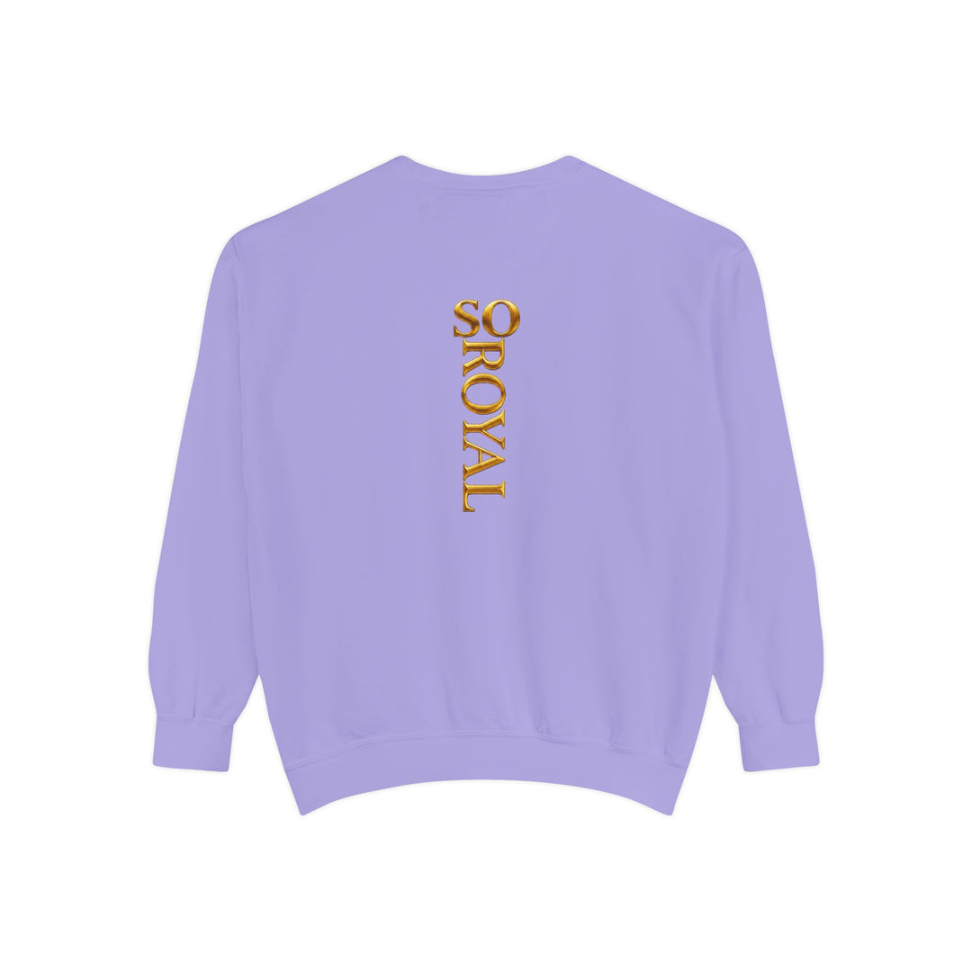 Royalty Graphic Sweatshirt — “SMARTEYWOMANS ROYALS” Gold Foil Crewneck