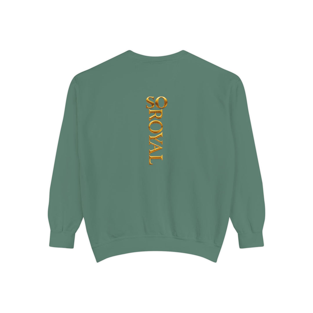 Royalty Graphic Sweatshirt — “SMARTEYWOMANS ROYALS” Gold Foil Crewneck