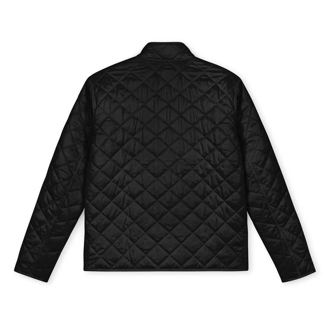 Quilted Jacket — Embroidered Gold Crest Men's Full-Zip