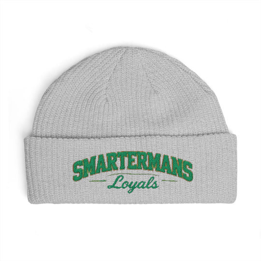 Cuff Beanie — "Smarterman's Loyals" Embroidered Rib Knit Hat