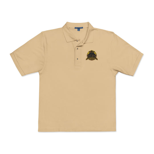 Embroidered Sunflower Crest Polo Shirt