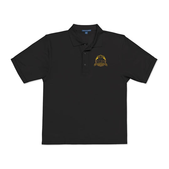Embroidered Sunflower Crest Polo Shirt