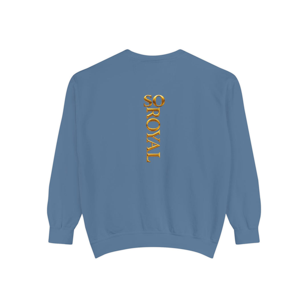 Royalty Graphic Sweatshirt — “SMARTEYWOMANS ROYALS” Gold Foil Crewneck