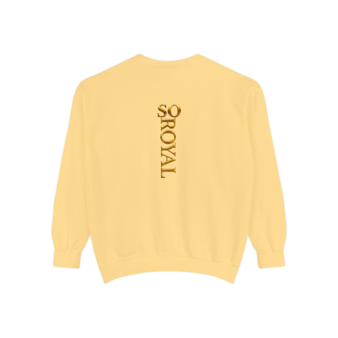 Royalty Graphic Sweatshirt — “SMARTEYWOMANS ROYALS” Gold Foil Crewneck