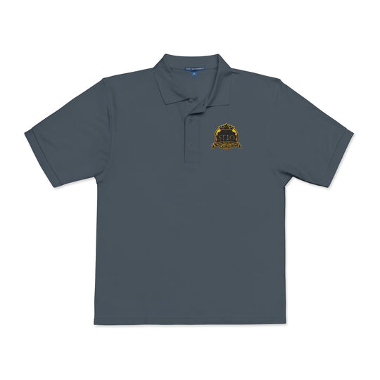Embroidered Sunflower Crest Polo Shirt
