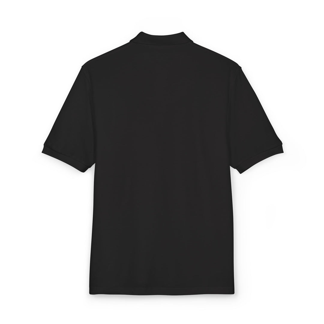 Embroidered Sunflower Crest Polo Shirt