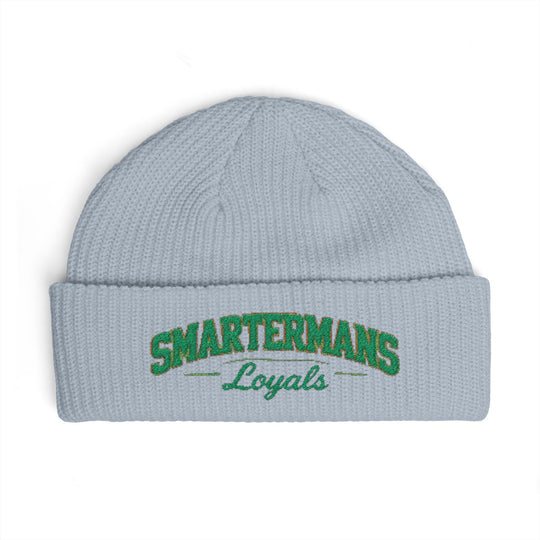 Cuff Beanie — "Smarterman's Loyals" Embroidered Rib Knit Hat