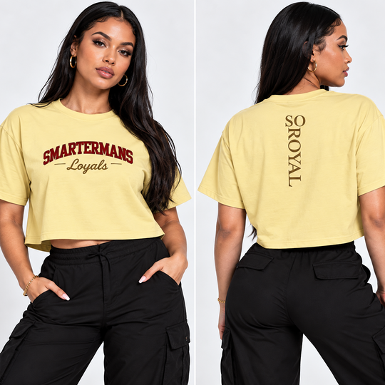 SmarterMans Loyals Boxy Tee — Women's Cropped Graphic T-Shirt