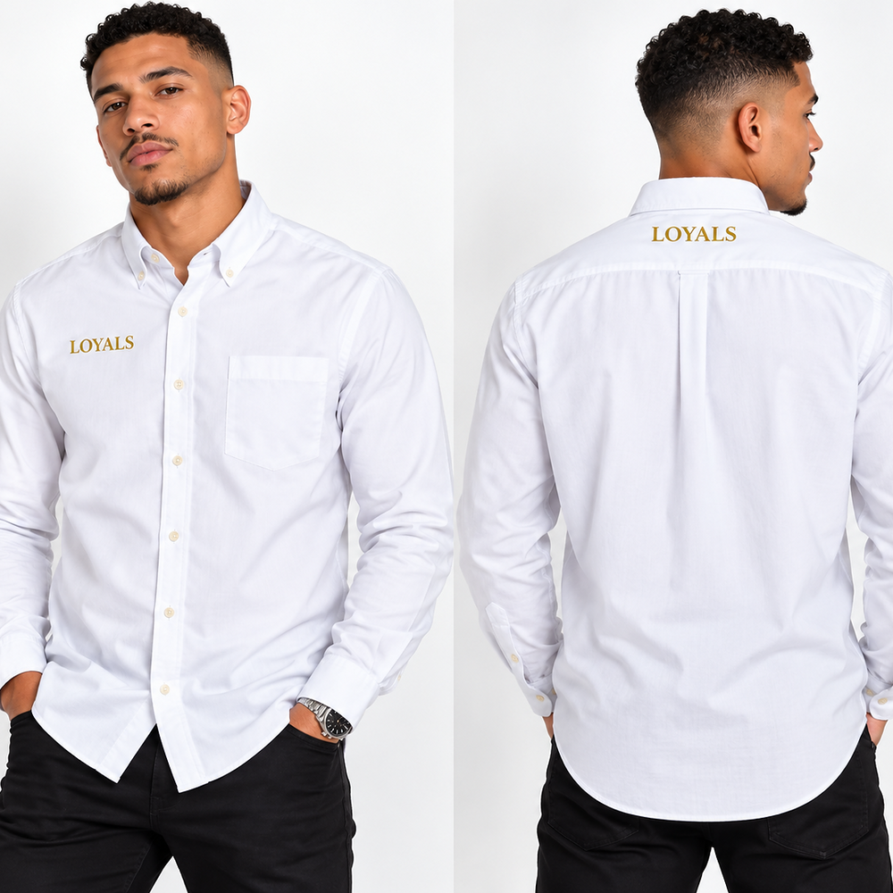 Long Sleeve Nailhead Easy Care Shirt — Classic Men's Long-Sleeve Work Shirt