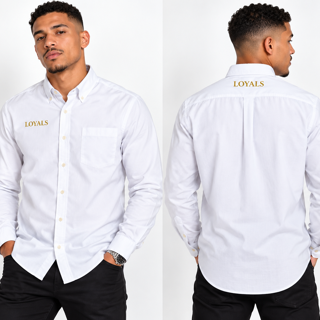 Long Sleeve Nailhead Easy Care Shirt — Classic Men's Long-Sleeve Work Shirt