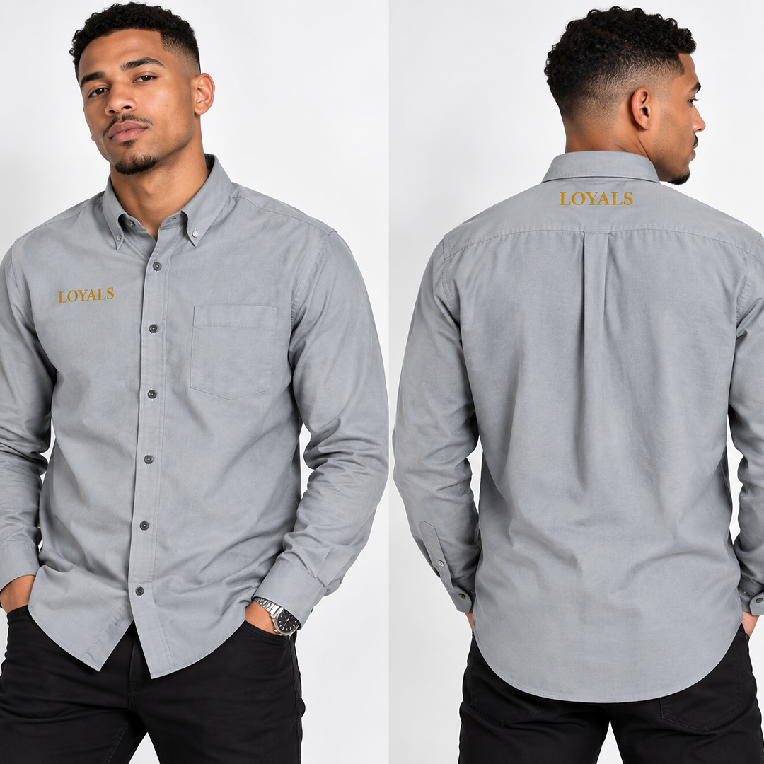 Long Sleeve Nailhead Easy Care Shirt — Classic Men's Long-Sleeve Work Shirt