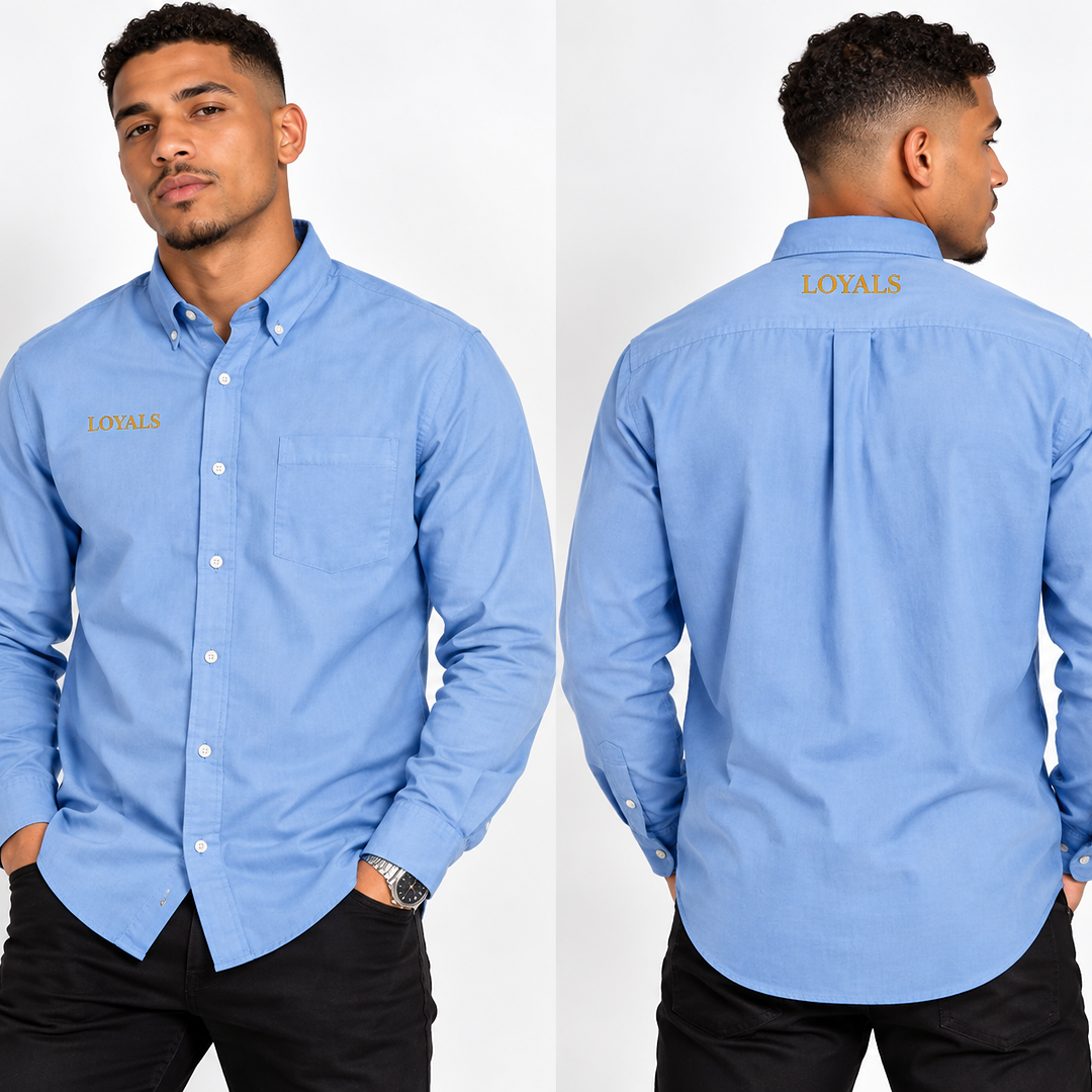 Long Sleeve Nailhead Easy Care Shirt — Classic Men's Long-Sleeve Work Shirt