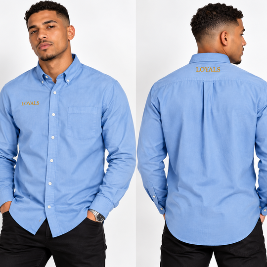 Long Sleeve Nailhead Easy Care Shirt — Classic Men's Long-Sleeve Work Shirt