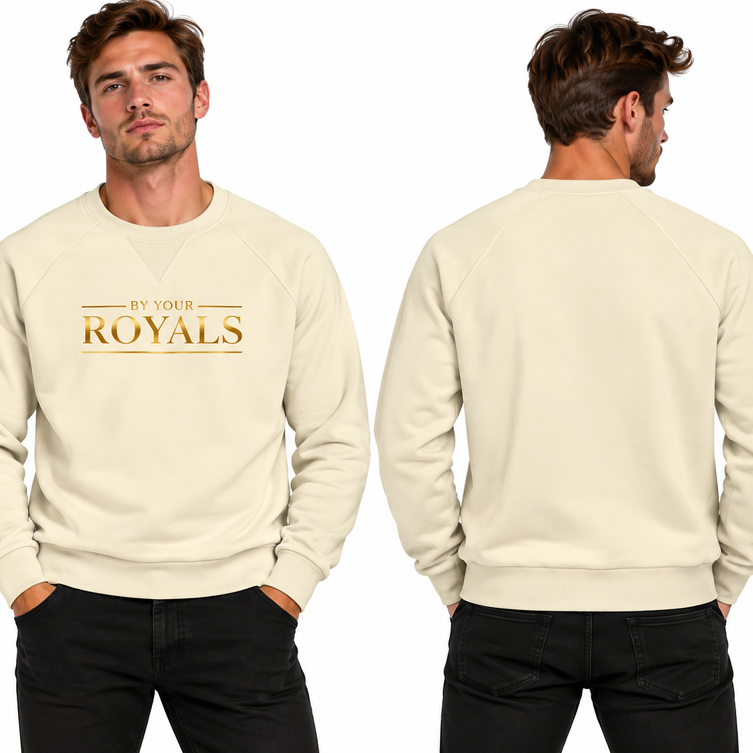 Royals Crewneck Sweatshirt — 'By Your Royals' Metallic Chest Logo