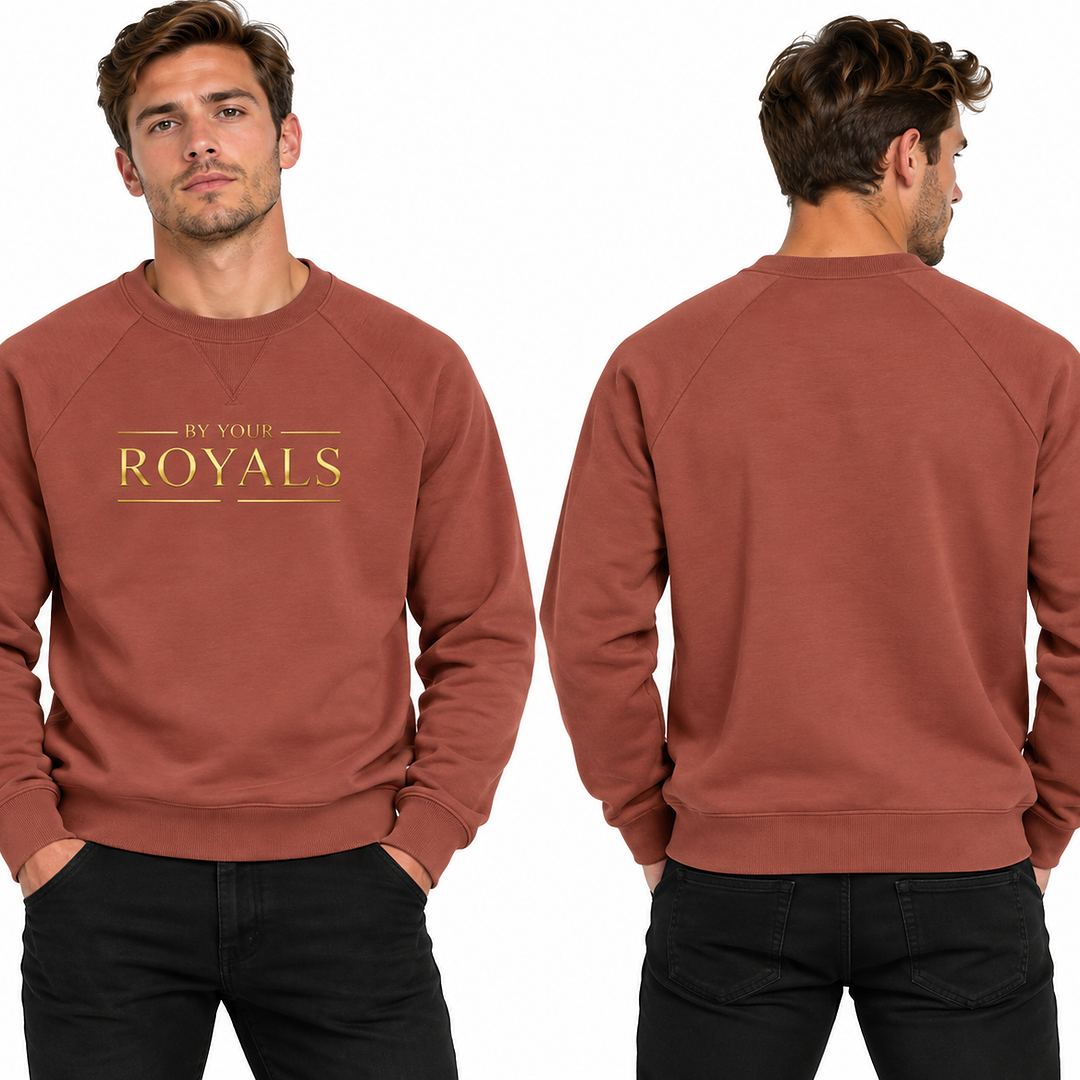 Royals Crewneck Sweatshirt — 'By Your Royals' Metallic Chest Logo