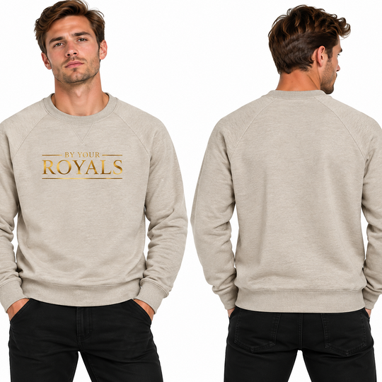 Royals Crewneck Sweatshirt — 'By Your Royals' Metallic Chest Logo
