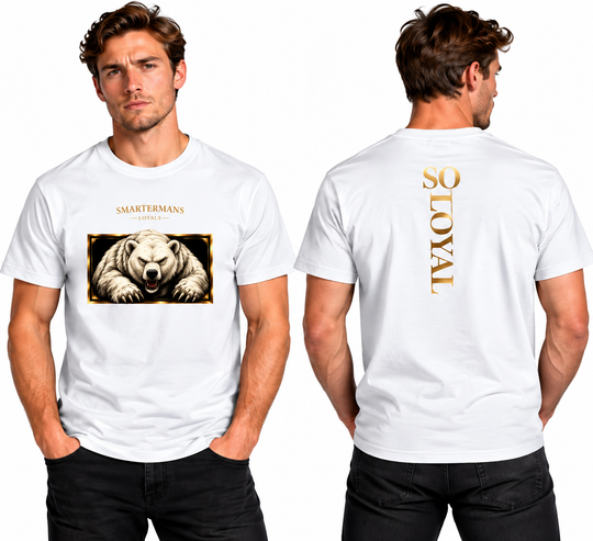 Bear Graphic T-Shirt — “So Loyal” Crewneck