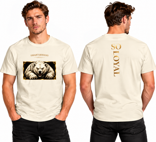 Bear Graphic T-Shirt — “So Loyal” Crewneck