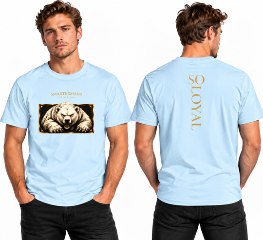 Bear Graphic T-Shirt — “So Loyal” Crewneck