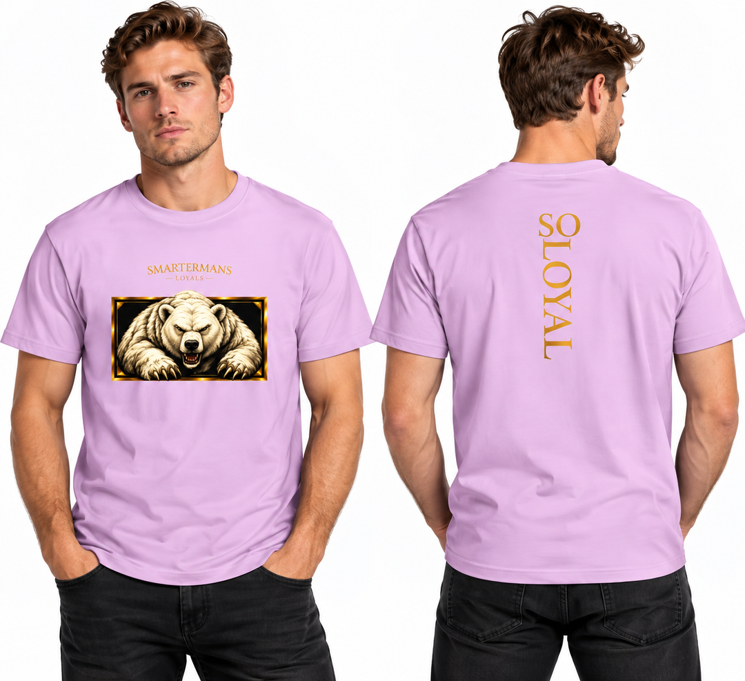 Bear Graphic T-Shirt — “So Loyal” Crewneck