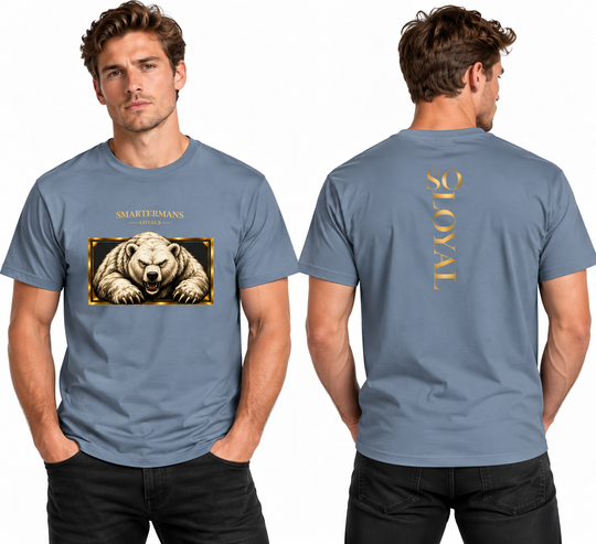 Bear Graphic T-Shirt — “So Loyal” Crewneck