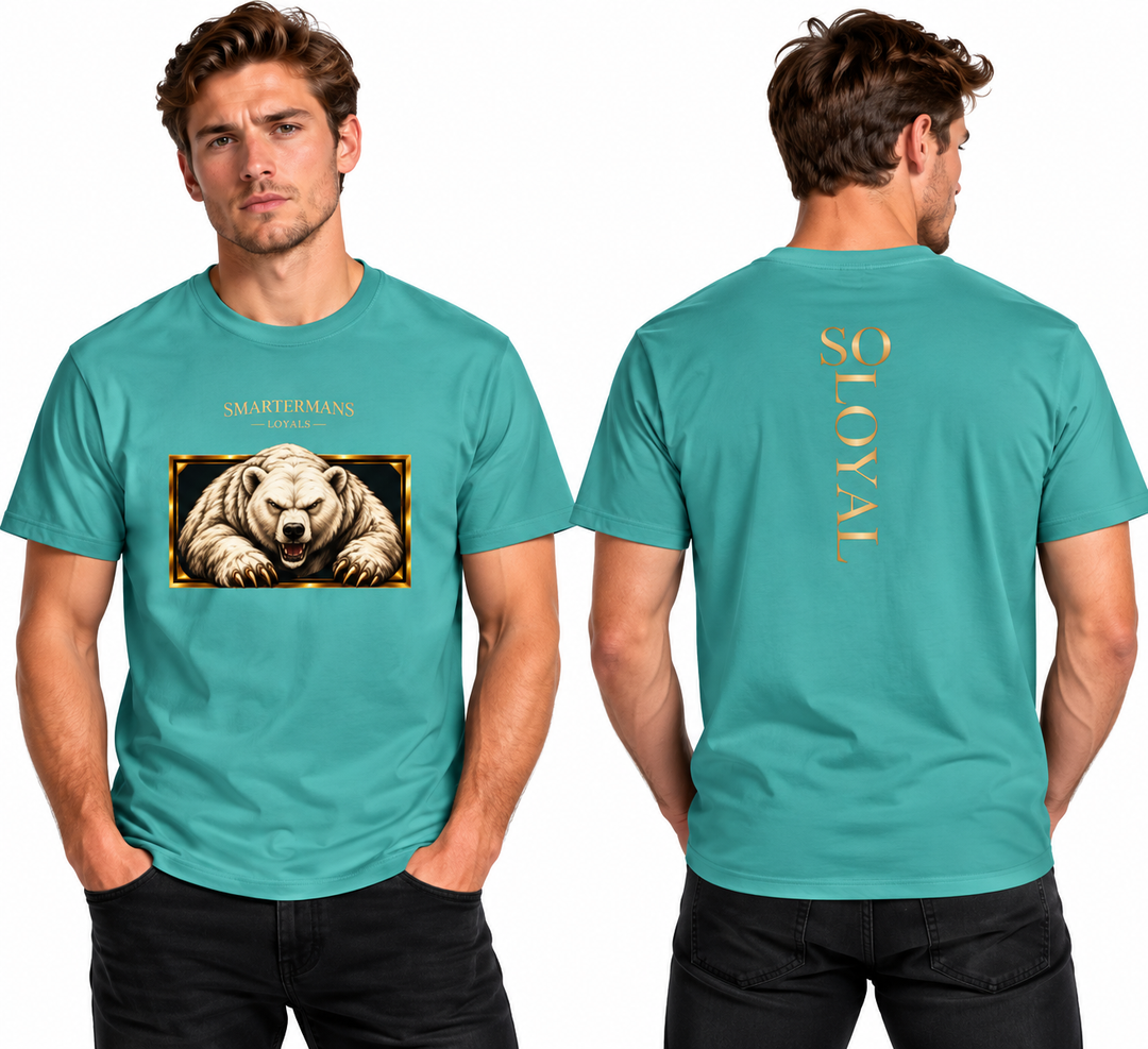 Bear Graphic T-Shirt — “So Loyal” Crewneck