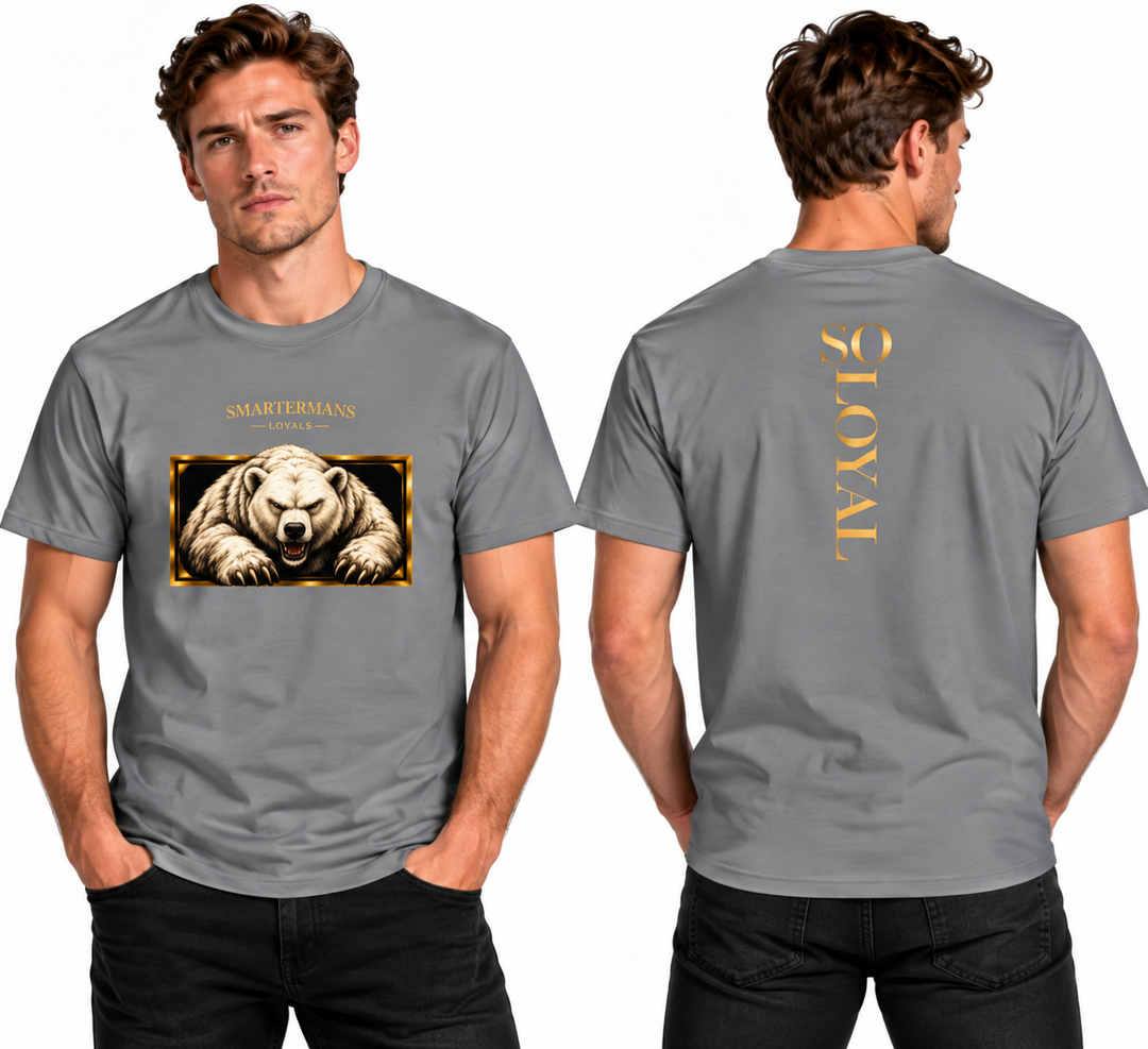 Bear Graphic T-Shirt — “So Loyal” Crewneck