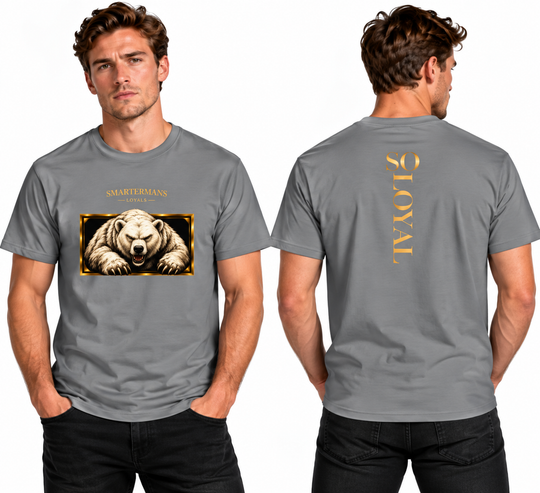 Bear Graphic T-Shirt — “So Loyal” Crewneck