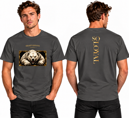 Bear Graphic T-Shirt — “So Loyal” Crewneck