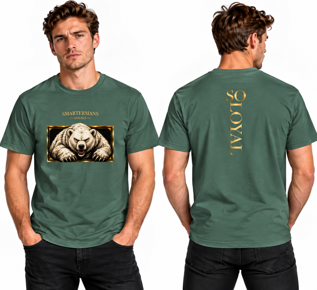 Bear Graphic T-Shirt — “So Loyal” Crewneck