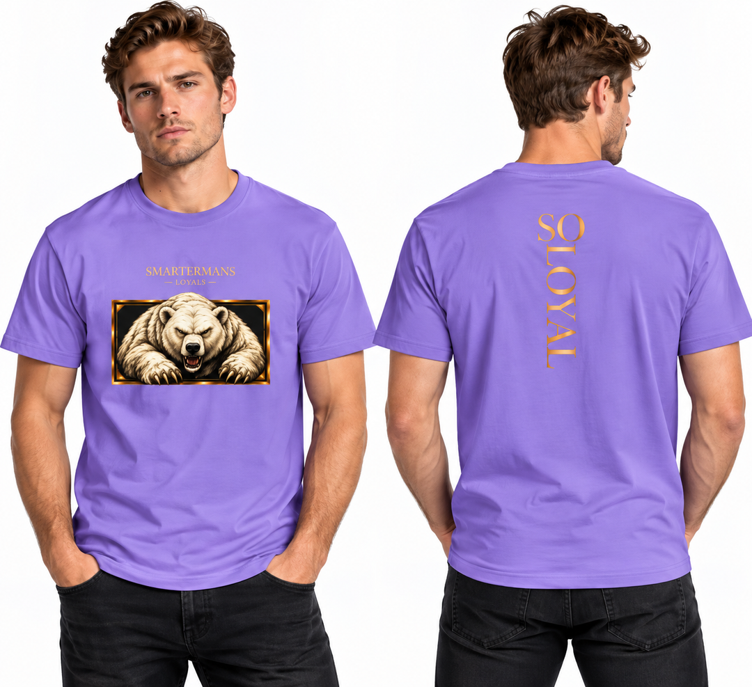 Bear Graphic T-Shirt — “So Loyal” Crewneck