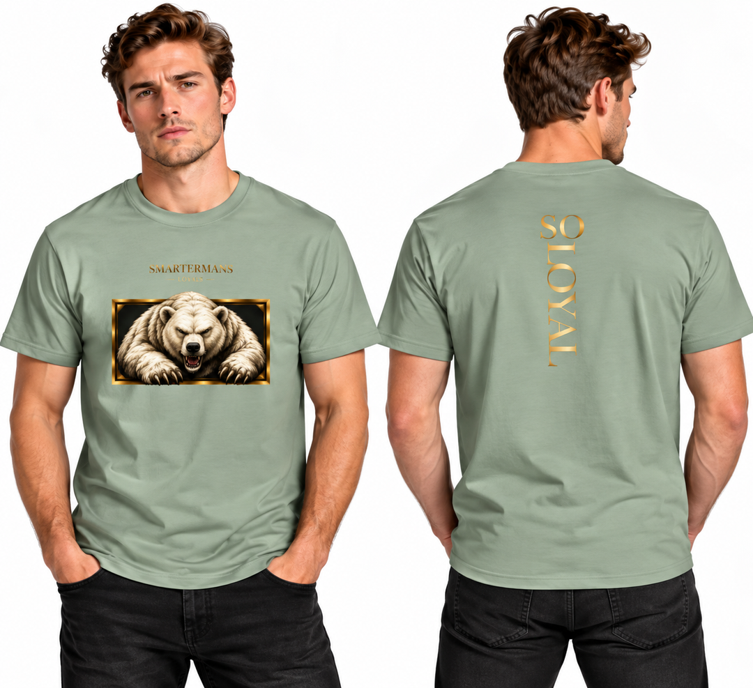 Bear Graphic T-Shirt — “So Loyal” Crewneck
