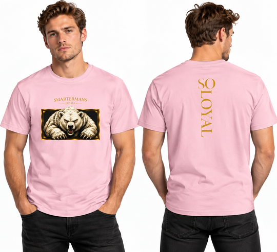 Bear Graphic T-Shirt — “So Loyal” Crewneck
