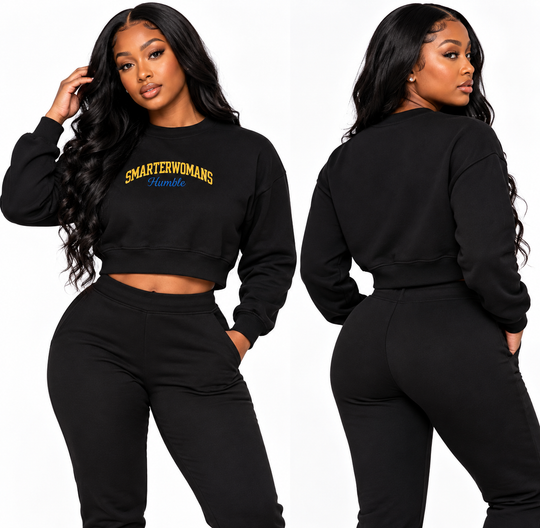 SmarterWoman's Homie Crop Crew Sweatshirt