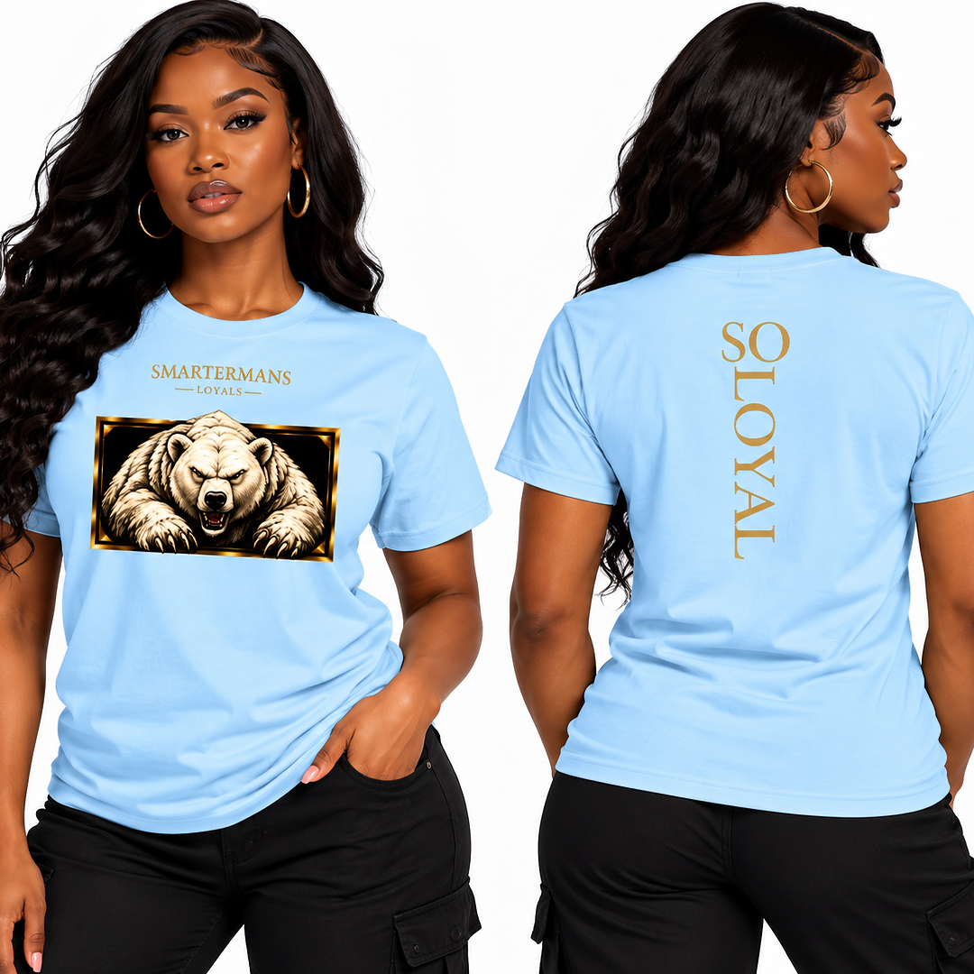 Bear Graphic T-Shirt — “So Loyal”  Crewneck