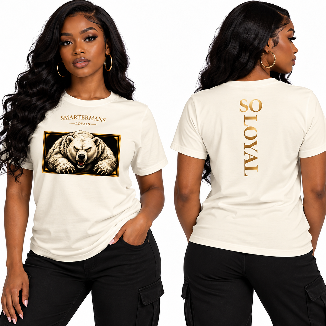 Bear Graphic T-Shirt — “So Loyal”  Crewneck