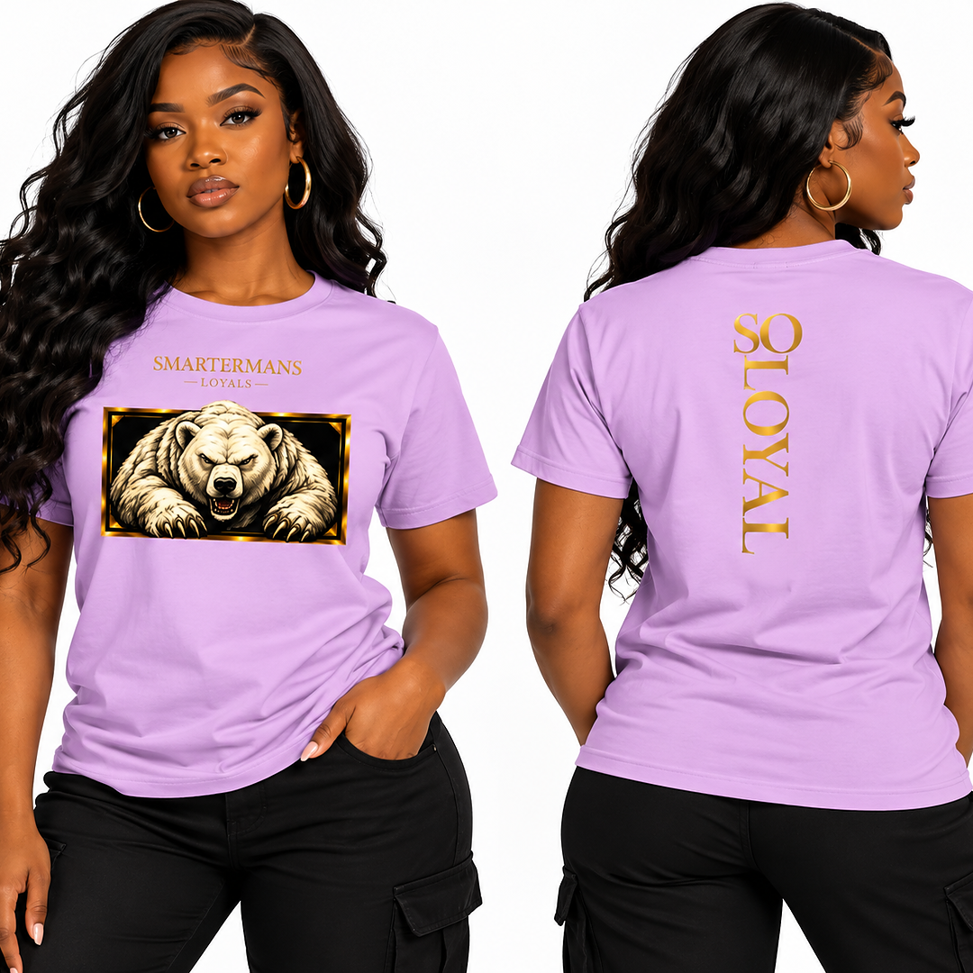Bear Graphic T-Shirt — “So Loyal”  Crewneck