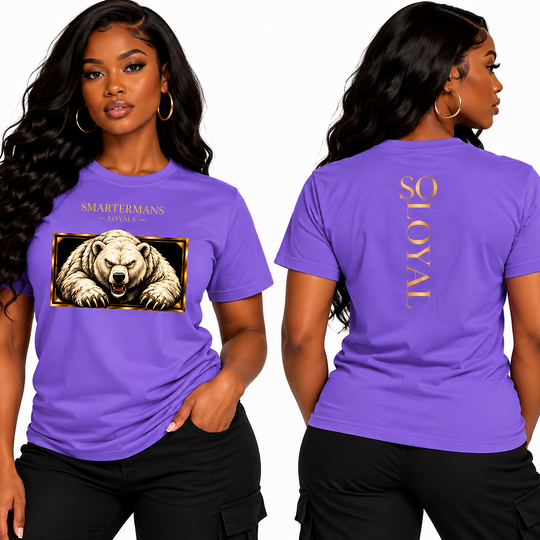 Bear Graphic T-Shirt — “So Loyal”  Crewneck