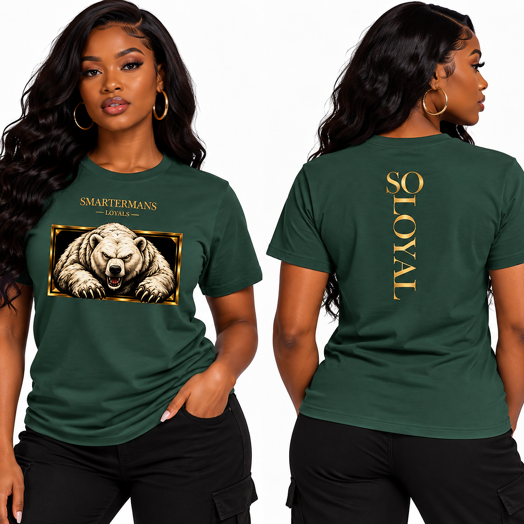 Bear Graphic T-Shirt — “So Loyal”  Crewneck
