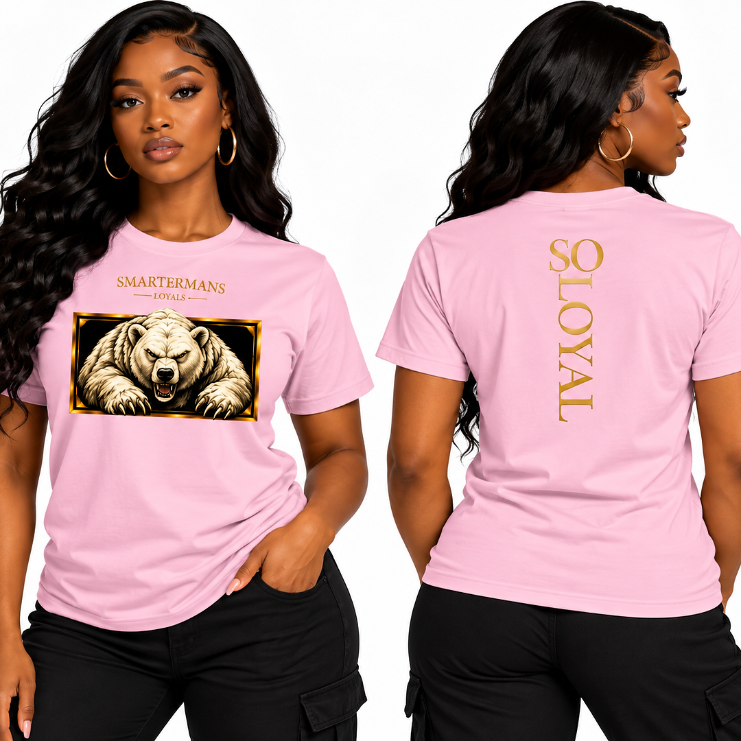 Bear Graphic T-Shirt — “So Loyal”  Crewneck