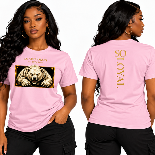 Bear Graphic T-Shirt — “So Loyal”  Crewneck
