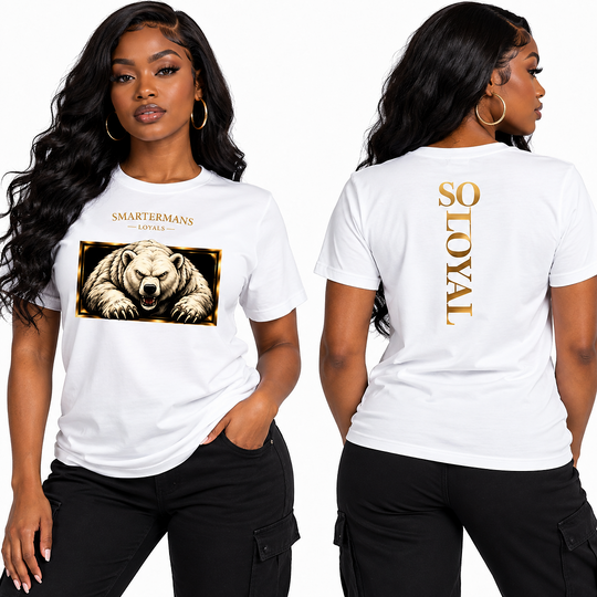 Bear Graphic T-Shirt — “So Loyal”  Crewneck