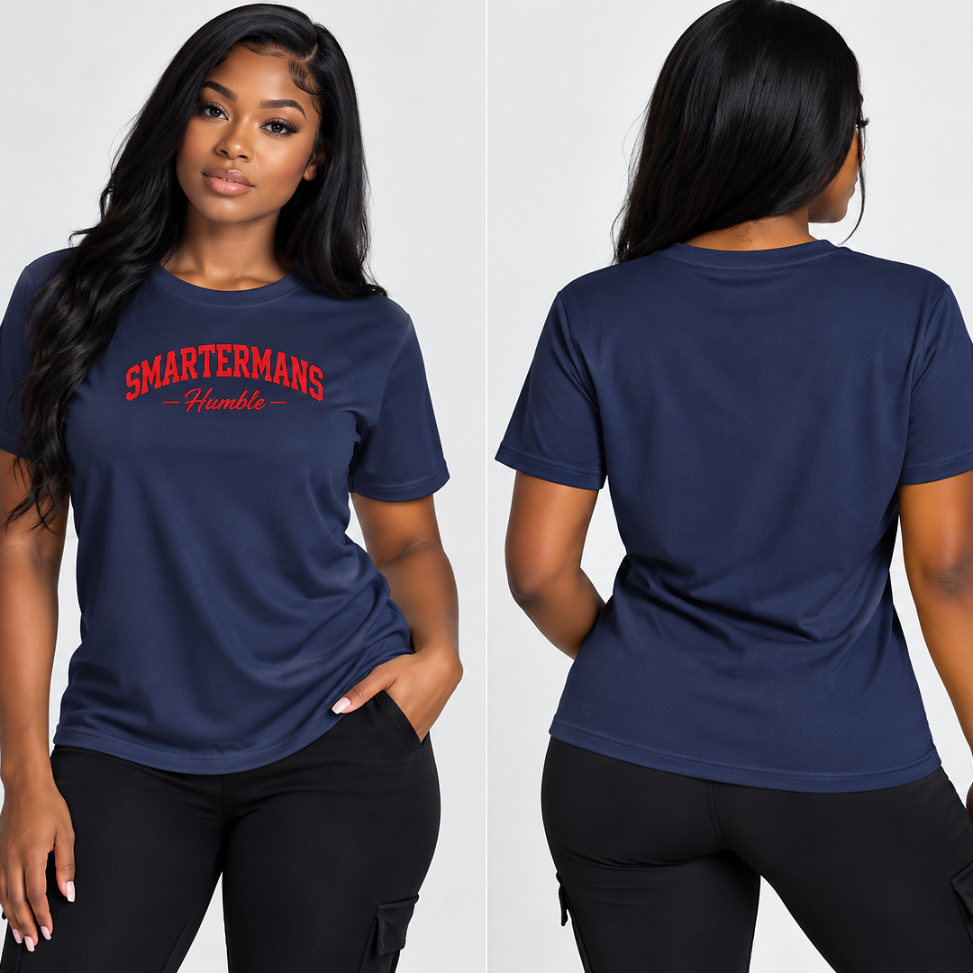 Crop Tee — "SmarterMans Humble" Retro Graphic Women’s Crop Tee