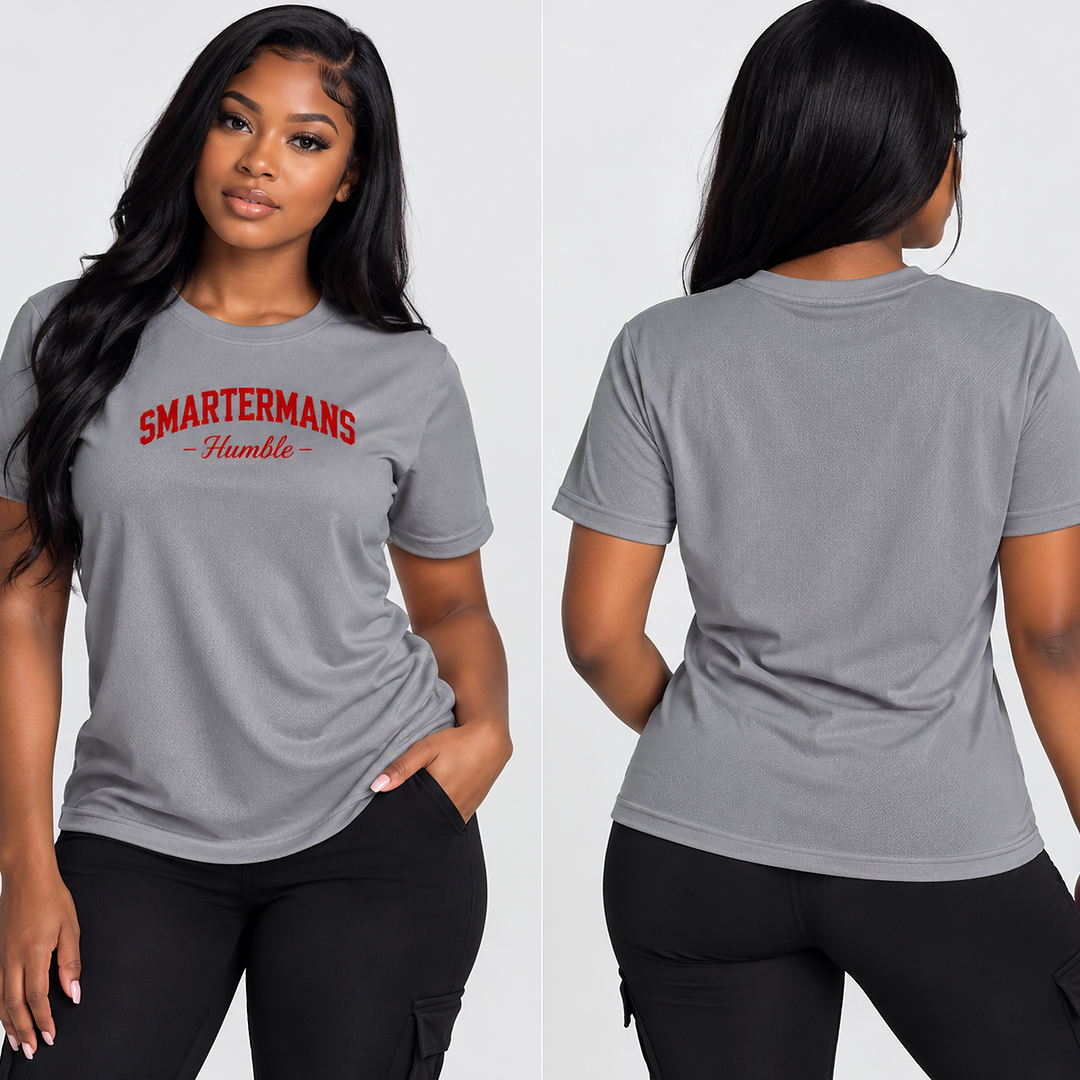 Crop Tee — "SmarterMans Humble" Retro Graphic Women’s Crop Tee