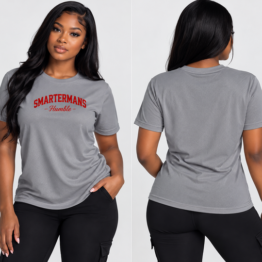 Crop Tee — "SmarterMans Humble" Retro Graphic Women’s Crop Tee