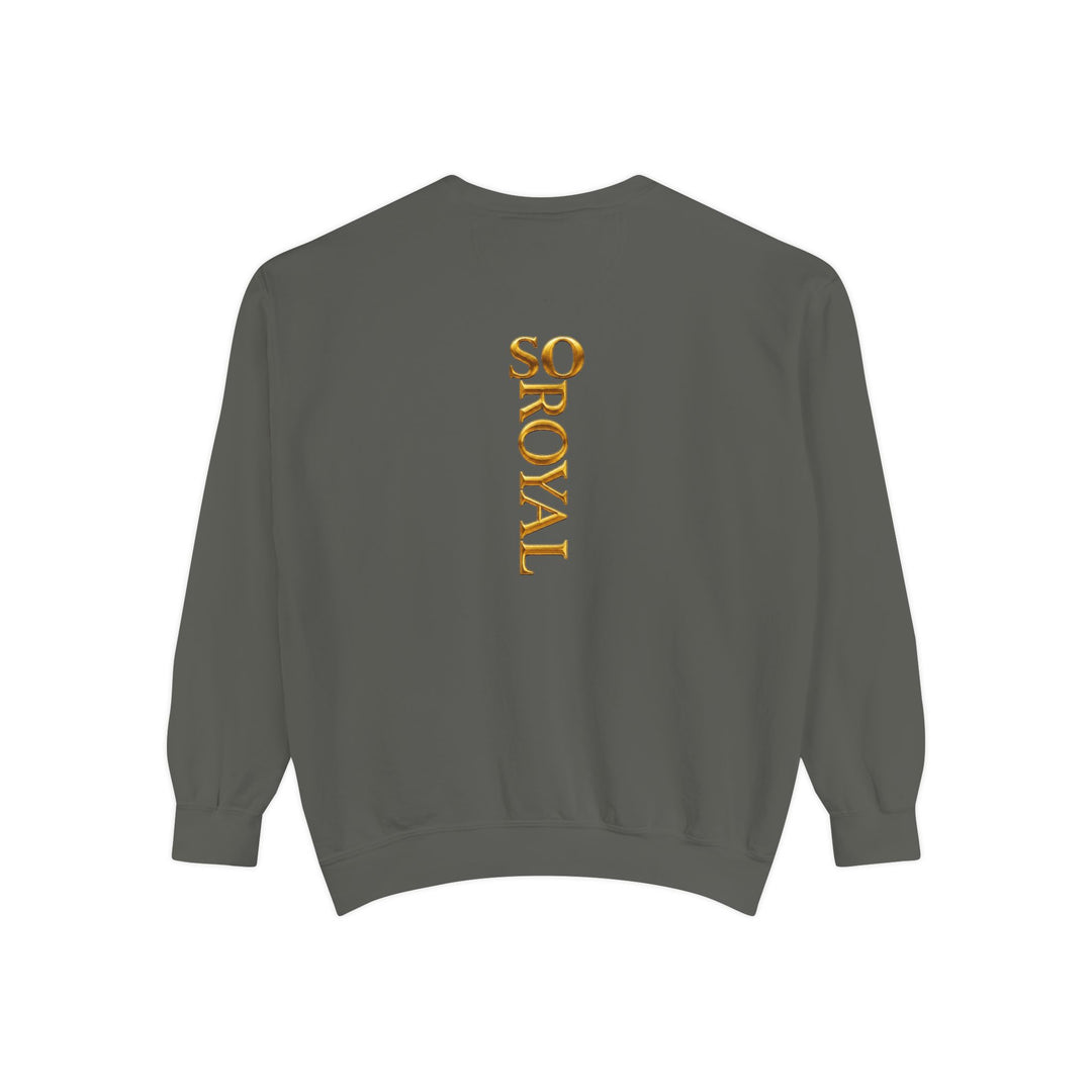 Royalty Graphic Sweatshirt — “SMARTEYWOMANS ROYALS” Gold Foil Crewneck