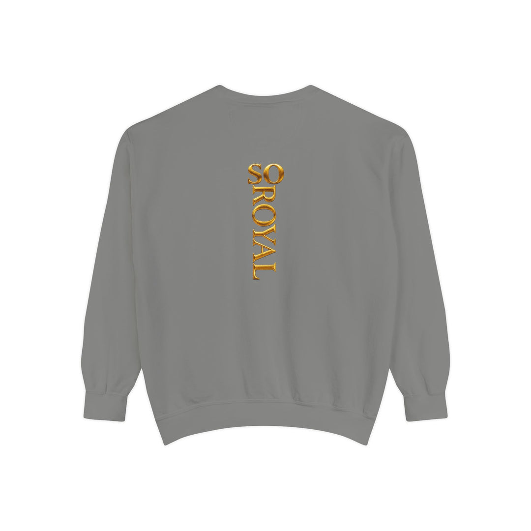 Royalty Graphic Sweatshirt — “SMARTEYWOMANS ROYALS” Gold Foil Crewneck