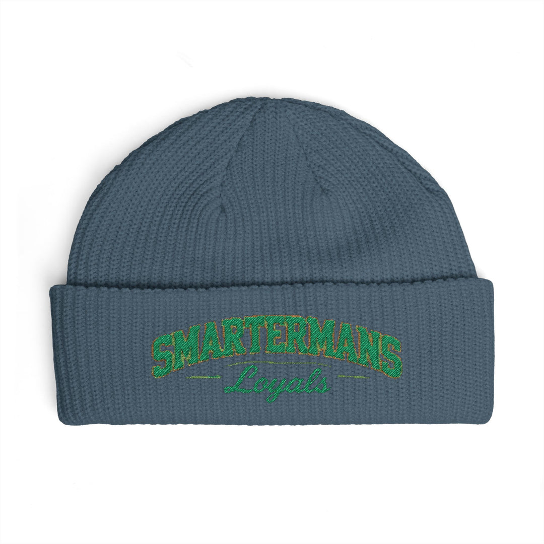 Cuff Beanie — "Smarterman's Loyals" Embroidered Rib Knit Hat
