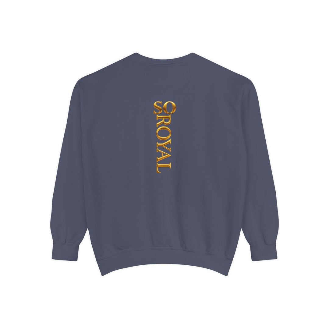 Royalty Graphic Sweatshirt — “SMARTEYWOMANS ROYALS” Gold Foil Crewneck